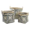 Conjunto de Cestas Dkd Home Decor Colonial Bambu (40 X 38 X 38 cm)