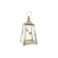 Lantaarn Dkd Home Decor Cristal Dourado Metal (18 X 18 X 36 cm)