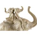 Figura Decorativa Dkd Home Decor Elefante Dourado Resina (24 X 10 X 25,5 cm)