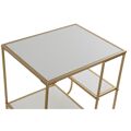 Mesa de Apoio Dkd Home Decor Dourado Metal Mdf Branco (50 X 40 X 55,5 cm)