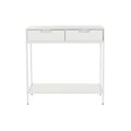 Consola Dkd Home Decor Metal Mdf Branco (80 X 35 X 81 cm)