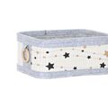 Conjunto de Cestas Dkd Home Decor Estrelas Alumínio Bambu Feltro (36 X 36 X 50 cm) (4 Pcs)