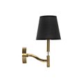 Luminária de Parede Dkd Home Decor 25W Preto Dourado Metal Poliéster 220 V (15 X 23 X 31 cm)