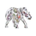 Figura Decorativa Dkd Home Decor Elefante Branco Resina Multicolor (23 X 9 X 17 cm)