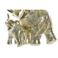 Figura Decorativa Dkd Home Decor Elefante Dourado Resina (17 X 11 X 15 cm)