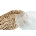 Bandeja de Aperitivos Dkd Home Decor Cristal Natural Transparente Fibra (38 X 25 X 4 cm)