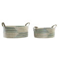 Conjunto de Cestas Dkd Home Decor Tropical (45 X 35 X 18 cm)