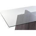 Mesa de Jantar Dkd Home Decor Cristal Cinzento Transparente Mdf (160 X 90 X 75 cm)
