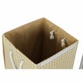 Cesto de Roupa Suja Dkd Home Decor Pied de Poule Poliéster (36 X 36 X 55 cm) (3 Unidades)