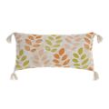 Almofada Dkd Home Decor Bege Poliéster Algodão Multicolor Shabby Chic Folha de Planta (60 X 10 X 30 cm)