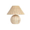 Lâmpada de Mesa Dkd Home Decor Natural Rotim 220 V 50 W Alpino (30 X 30 X 31 cm)