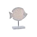 Figura Decorativa Dkd Home Decor Natural Cinzento Resina Peixe Mediterrâneo (27,4 X 9 X 32 cm)