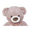 Urso de Peluche Dkd Home Decor Branco Cachecol Castanho Poliéster Infantil Urso