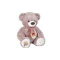 Urso de Peluche Dkd Home Decor Branco Cachecol Castanho Poliéster Infantil Urso