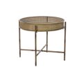 Mesa de Apoio Dkd Home Decor Natural Metal (59 X 59 X 50 cm)