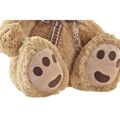 Urso de Peluche Dkd Home Decor Laço Bege Castanho Poliéster Infantil Urso (2 Unidades)