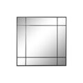 Espelho de Parede Dkd Home Decor Cristal Preto Ferro (90 X 3 X 90 cm)