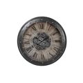 Relógio de Parede Dkd Home Decor Preto Engrenagens Cobre Ferro (80 X 8 X 80 cm)