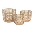 Conjunto de Cestas Dkd Home Decor Metal Pp (36 X 36 X 32 cm)