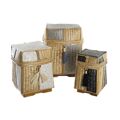 Conjunto de Cestas Dkd Home Decor Natural Bambu (3 Peças) (32 X 32 X 40 cm)