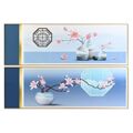 Pintura Dkd Home Decor Oriental (180 X 3 X 60 cm) (2 Unidades)