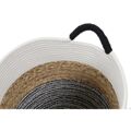 Conjunto de Cestas Dkd Home Decor Bege Algodão Fibra Natural (40 X 40 X 40 cm) (3 Peças)