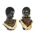 Figura Decorativa Dkd Home Decor Africana Resina (26 X 20 X 42 cm) (2 Unidades)