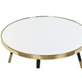 Mesa de Centro Dkd Home Decor Espelho Aço Glamour (82,5 X 82,5 X 40 cm)