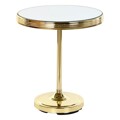 Mesa de Apoio Dkd Home Decor Espelho Dourado Latão (42,5 X 42,5 X 49 cm)