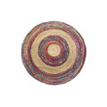 Tapete Dkd Home Decor Poliéster Algodão Multicolor Jute (200 X 200 X 0,7 cm)