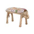 Banqueta Dkd Home Decor Elefante 65 X 31,7 X 38 cm Multicolor Madeira de Mangueira