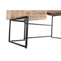 Secretária Dkd Home Decor Natural Preto Metal Madeira de Mangueira (150 X 60 X 85 cm)