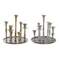 Candelabro Dkd Home Decor Alumínio Moderno (29 X 29 X 30 cm) (2 Unidades)