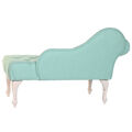 Sofá Chaise Longue Dkd Home Decor Poliéster Madeira da Borracha (119 X 55 X 77 cm)