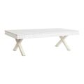 Mesa de Centro Dkd Home Decor 140 X 70 X 42 cm Metal Madeira de Mangueira