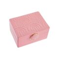 Guarda-joias Dkd Home Decor Cor de Rosa Pu Madeira Mdf (23 X 17 X 10 cm)