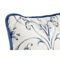 Almofada Dkd Home Decor Azul Poliéster Branco Bloemen (45 X 10 X 45 cm)