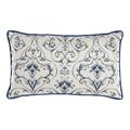 Almofada Dkd Home Decor Azul Poliéster Bloemen (50 X 10 X 30 cm)