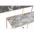 Conjunto de 2 Mesas Dkd Home Decor Preto Dourado Branco Ferro (100 X 28 X 80 cm)