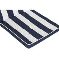 Almofada Dkd Home Decor Riscas Branco Azul Marinho (42 X 4 X 115 cm)