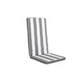 Almofada para Cadeiras Dkd Home Decor Cinzento Branco (42 X 4 X 115 cm)