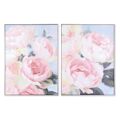 Pintura Dkd Home Decor Bloemen (60 X 3 X 80 cm) (2 Unidades)