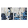 Pintura Dkd Home Decor Abstrato Moderno (100 X 2,8 X 100 cm) (2 Unidades)