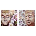 Pintura Dkd Home Decor Buda Oriental (80 X 3 X 80 cm) (2 Unidades)