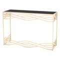 Consola Dkd Home Decor Cristal Preto Dourado Metal (120 X 40 X 80 cm)