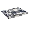 Toalha e Guardanapos Dkd Home Decor Azul Algodão Branco (150 X 150 X 0,5 cm)