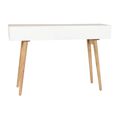 Consola Dkd Home Decor Abeto Natural Algodão Branco (120 X 35 X 80 cm)