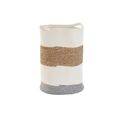 Cesta Decorativa Dkd Home Decor Algodão Branco Fibra Natural (36 X 36 X 52 cm)