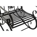 Cadeira de Baloiço Dkd Home Decor Preto Metal Alumínio (63 X 89 X 92 cm)