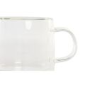 Conjunto de Chávenas de Café Dkd Home Decor Cristal Transparente Vidro de Borosilicato (260 Ml)